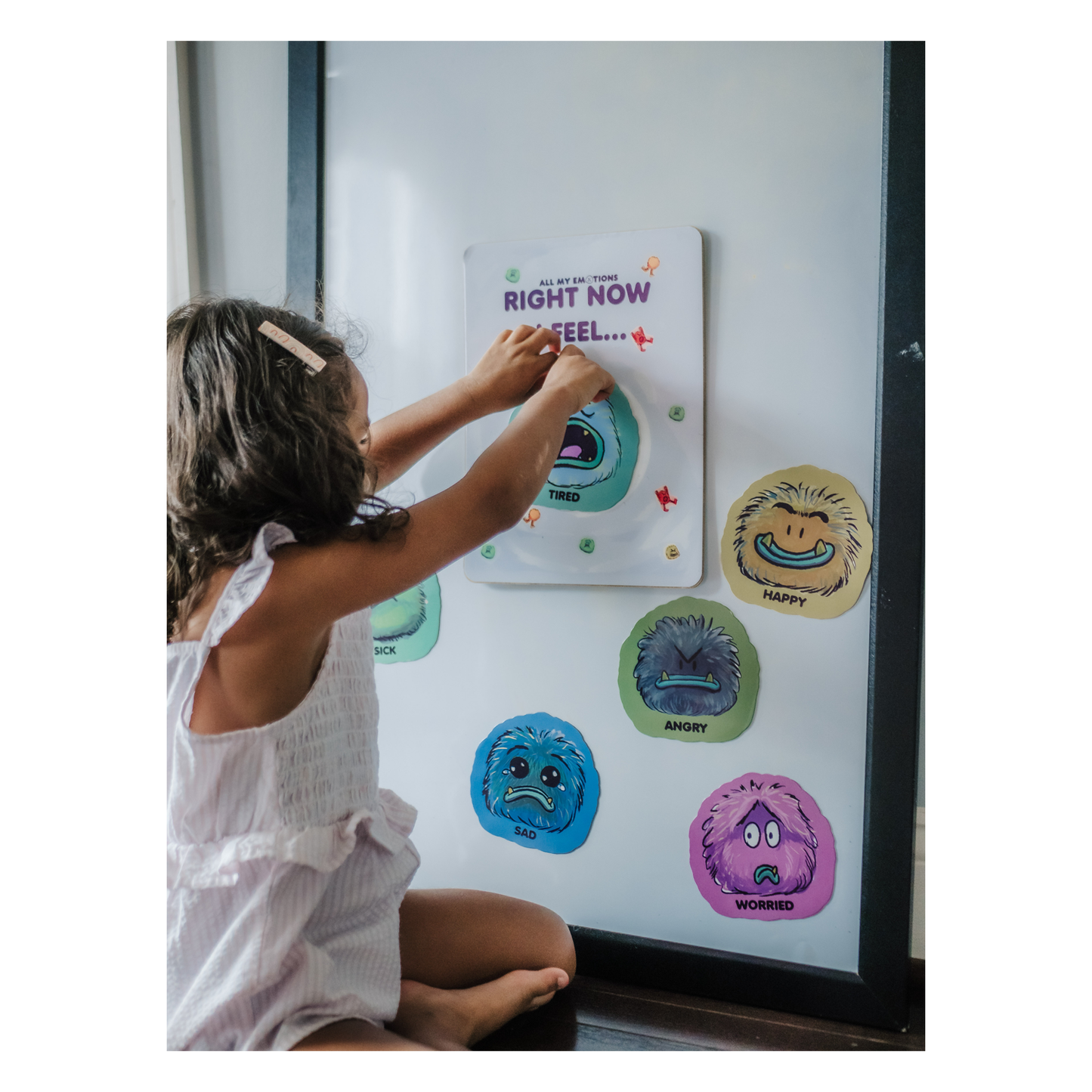 All My Emotions: Feelings Friends Magnetic Emotions Board for Kids